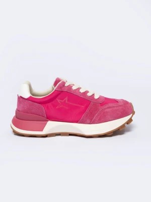 Zdjęcie produktu Sneakersy damskie z zamszowymi wstawkami różowe NN274961 602 BIG STAR