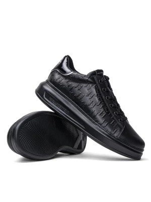 Zdjęcie produktu Sneakersy męskie czarne Karl Lagerfeld KAPRI Monogram Emboss