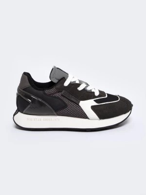 Zdjęcie produktu Sneakersy męskie z zamszowymi wstawkami czarne NN174347 906 BIG STAR