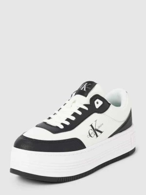 Zdjęcie produktu Sneakersy na platformie z detalami z logo Calvin Klein Jeans