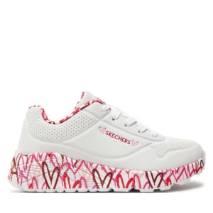 Zdjęcie produktu Sneakersy Skechers Uno Lite Lovely Luv 314976L/WRPK White/Red/Pink