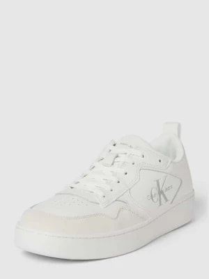 Zdjęcie produktu Sneakersy skórzane z detalem z logo Calvin Klein Jeans