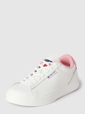 Zdjęcie produktu Sneakersy skórzane z detalem z logo Tommy Jeans