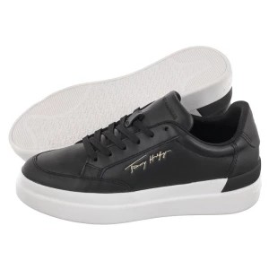 Zdjęcie produktu Sneakersy TH Signature Leather Sneaker FW0FW06665 BDS Black (TH539-a) Tommy Hilfiger