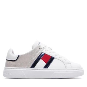 Zdjęcie produktu Sneakersy Tommy Hilfiger Flag Low Cut Lace-Up Sneaker T3A9-33201-1355 S White/Silver X025