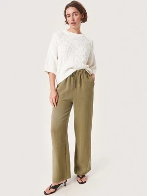 Zdjęcie produktu Soaked in Luxury Spodnie "Camile" w kolorze khaki rozmiar: L