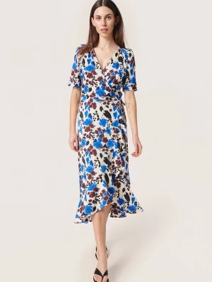 Zdjęcie produktu Soaked in Luxury Sukienka "Karven" w kolorze kremowo-niebiesko-bordowym rozmiar: L