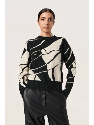 Zdjęcie produktu Soaked in Luxury Sweter "Rakel" w kolorze czarno-kremowym rozmiar: XXL