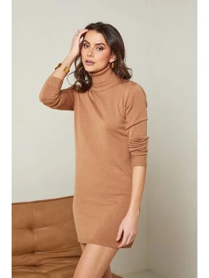 Zdjęcie produktu Soft Cashmere Sukienka dzianinowa w kolorze karmelowym rozmiar: 38/40