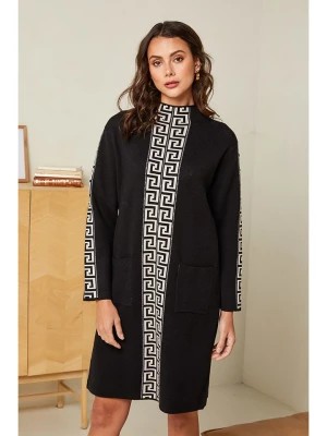 Zdjęcie produktu Soft Cashmere Sukienka w kolorze czarno-beżowym rozmiar: 38/40