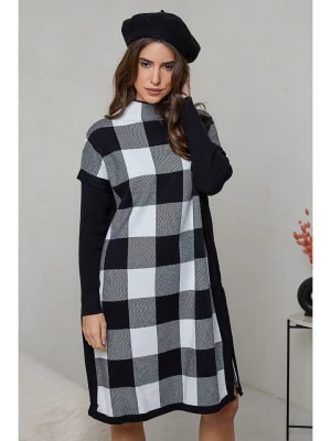 Zdjęcie produktu Soft Cashmere Sukienka w kolorze czarno-białym rozmiar: 34/36