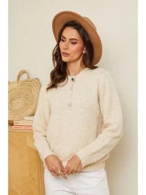 Zdjęcie produktu Soft Cashmere Sweter w kolorze beżowym rozmiar: 38/40