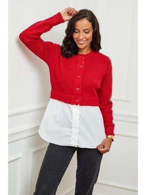 Zdjęcie produktu Soft Cashmere Sweter w kolorze czerwono-białym rozmiar: 38/40