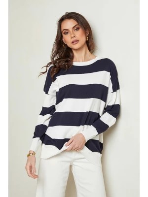 Zdjęcie produktu Soft Cashmere Sweter w kolorze granatowo-białym rozmiar: 38/40