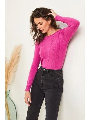 Zdjęcie produktu Soft Cashmere Sweter w kolorze różowym rozmiar: 34/36