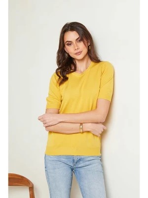 Zdjęcie produktu Soft Cashmere Sweter w kolorze żółtym rozmiar: 38/40