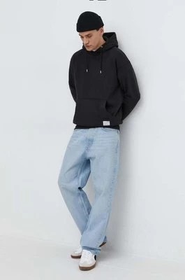 Zdjęcie produktu Solid bluza męska kolor czarny z kapturem gładka