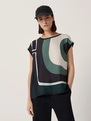 Zdjęcie produktu Someday Koszulka "Kiebo" w kolorze czarno-zielonym rozmiar: 36