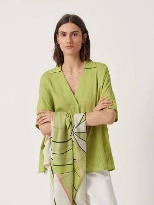 Zdjęcie produktu Someday Szal "Betti" w kolorze zielono-kremowym - 120 x 120 cm rozmiar: onesize