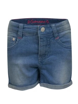 Zdjęcie produktu SomeOne Kids Szorty dżinsowe "Bow" w kolorze niebieskim rozmiar: 92