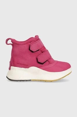 Zdjęcie produktu Sorel buty zimowe dziecięce CHILDRENS OUT N ABOUT™ CLASSIC WP kolor różowy