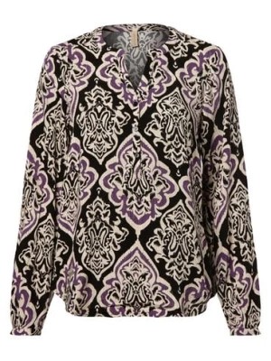 Zdjęcie produktu soyaconcept® Bluzka damska Kobiety wiskoza lila|czarny|biały|wielokolorowy wzorzysty,