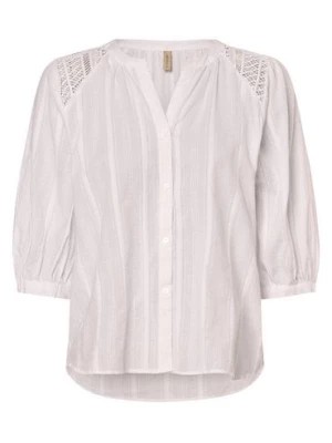 Zdjęcie produktu soyaconcept® Bluzka damska - SC-Edona 1 Kobiety Bawełna biały jednolity,