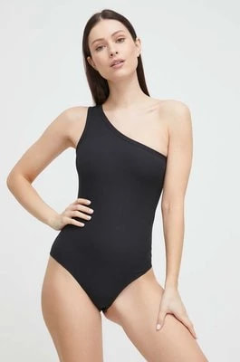 Zdjęcie produktu Spanx body modelujące Suit Yourself Ribbed One Shoulder kolor czarny gładki