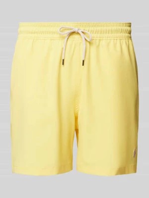 Zdjęcie produktu Spodenki kąpielowe w jednolitym kolorze z elastycznym pasem Polo Ralph Lauren Underwear