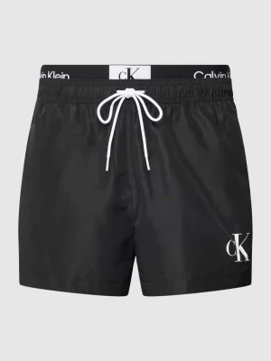 Zdjęcie produktu Spodenki kąpielowe z detalami z logo Calvin Klein Underwear