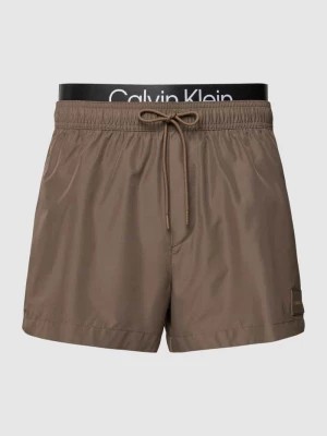 Zdjęcie produktu Spodenki kąpielowe z elastycznym pasem model ‘SHORT DOUBLE’ Calvin Klein Underwear