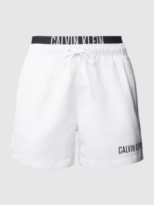 Zdjęcie produktu Spodenki kąpielowe z elastycznym pasem z logo Calvin Klein Underwear