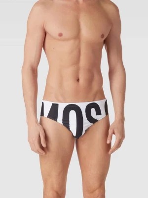 Zdjęcie produktu Spodenki kąpielowe z nadrukiem z logo Moschino Swim + Underwear