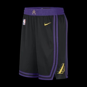 Zdjęcie produktu Spodenki męskie Nike Dri-FIT NBA Swingman Los Angeles Lakers City Edition 2023/24 - Czerń