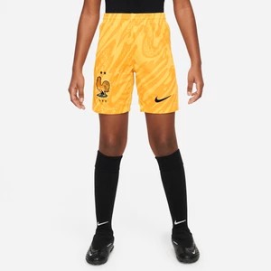 Zdjęcie produktu Spodenki piłkarskie dla dużych dzieci Nike Dri-FIT FFF Stadium 2024 (wersja wyjazdowa) – replika - Żółty
