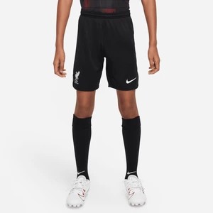 Zdjęcie produktu Spodenki piłkarskie dla dużych dzieci Nike Dri-FIT Liverpool F.C. Stadium 2023/24 (wersja wyjazdowa) - Czerń