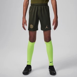 Zdjęcie produktu Spodenki piłkarskie dla dużych dzieci Nike Dri-FIT (replika) Paris Saint-Germain 2023/2024 (wersja czwarta) - Zieleń
