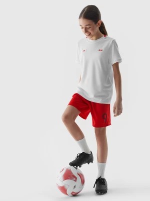 Zdjęcie produktu Spodenki piłkarskie dziecięce 4F x Robert Lewandowski - czerwone