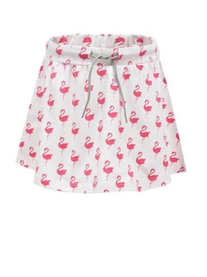 Zdjęcie produktu Spódnica dziewczęca, biała, flamingi, Lief