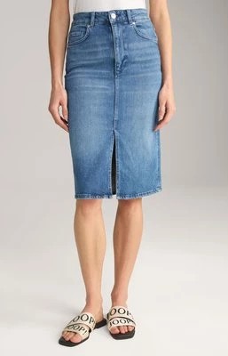 Zdjęcie produktu Spódnica dżinsowa w kolorze niebieskim z efektem sprania Joop