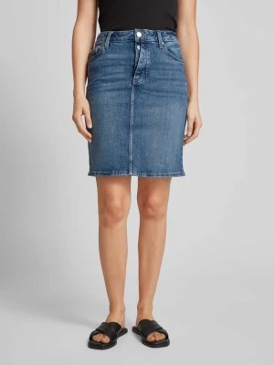 Zdjęcie produktu Spódnica jeansowa o długości do kolan z 5 kieszeniami s.Oliver RED LABEL