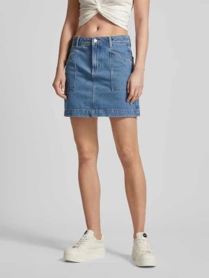Zdjęcie produktu Spódnica jeansowa z wysokim stanem i ozdobnymi szwami model ‘MARIANA’ Only