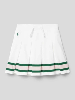 Zdjęcie produktu Spódnica mini z paskami w kontrastowym kolorze Polo Ralph Lauren Kids