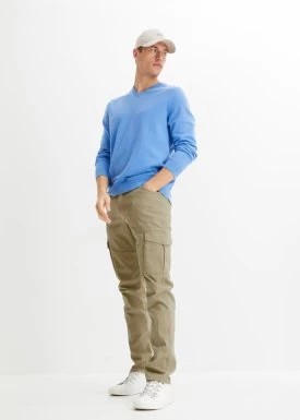 Zdjęcie produktu Spodnie bojówki Slim Fit Straight ze stretchem bonprix