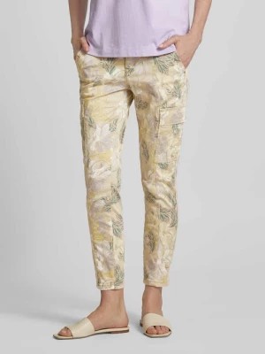 Zdjęcie produktu Spodnie cargo o kroju slim fit z kwiatowym nadrukiem Buena Vista
