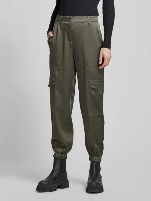 Zdjęcie produktu Spodnie cargo o kroju slim fit z ozdobnymi szwami model ‘KARO’ CAMBIO
