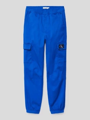 Zdjęcie produktu Spodnie cargo z detalami z logo model ‘CARGO PANTS’ Calvin Klein Jeans