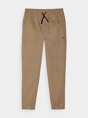 Zdjęcie produktu Spodnie casual chłopięce - brązowe 4F