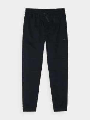 Zdjęcie produktu Spodnie casual chłopięce - czarne 4F