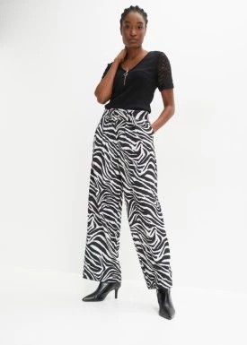 Zdjęcie produktu Spodnie culotte, high waist bonprix